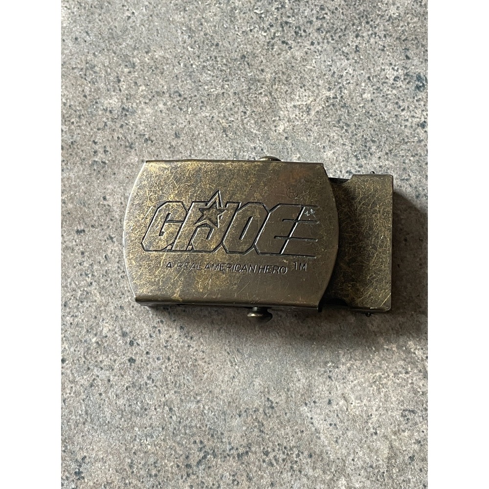 Vintage‎ GI Joe Belt Buckle 1982 A Real American Hero Mobile Strike Force Team